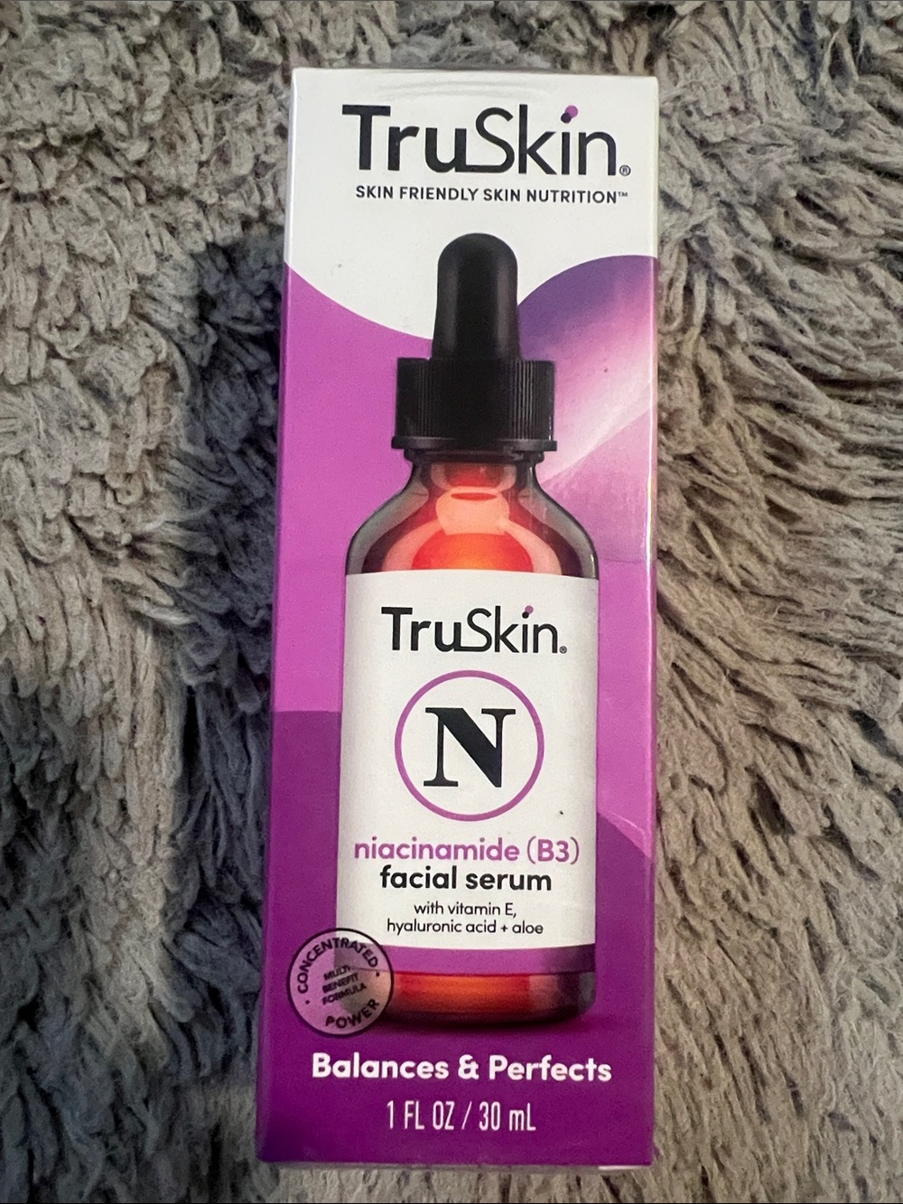 New TruSkin Niacinamide (B3) Facial Serum — Hydrating Purple Formula